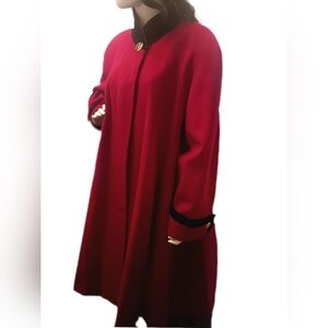 Elegant Red Women's Coat